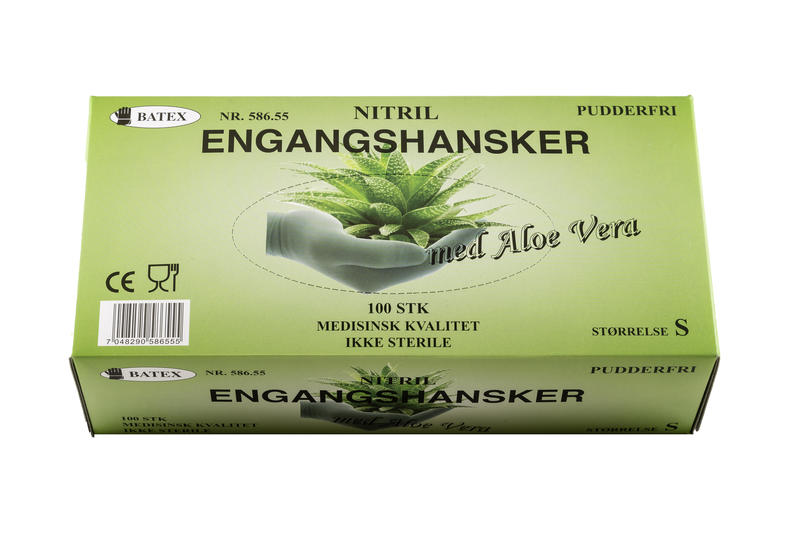 Nitril Pudderfri med Aloe Vera